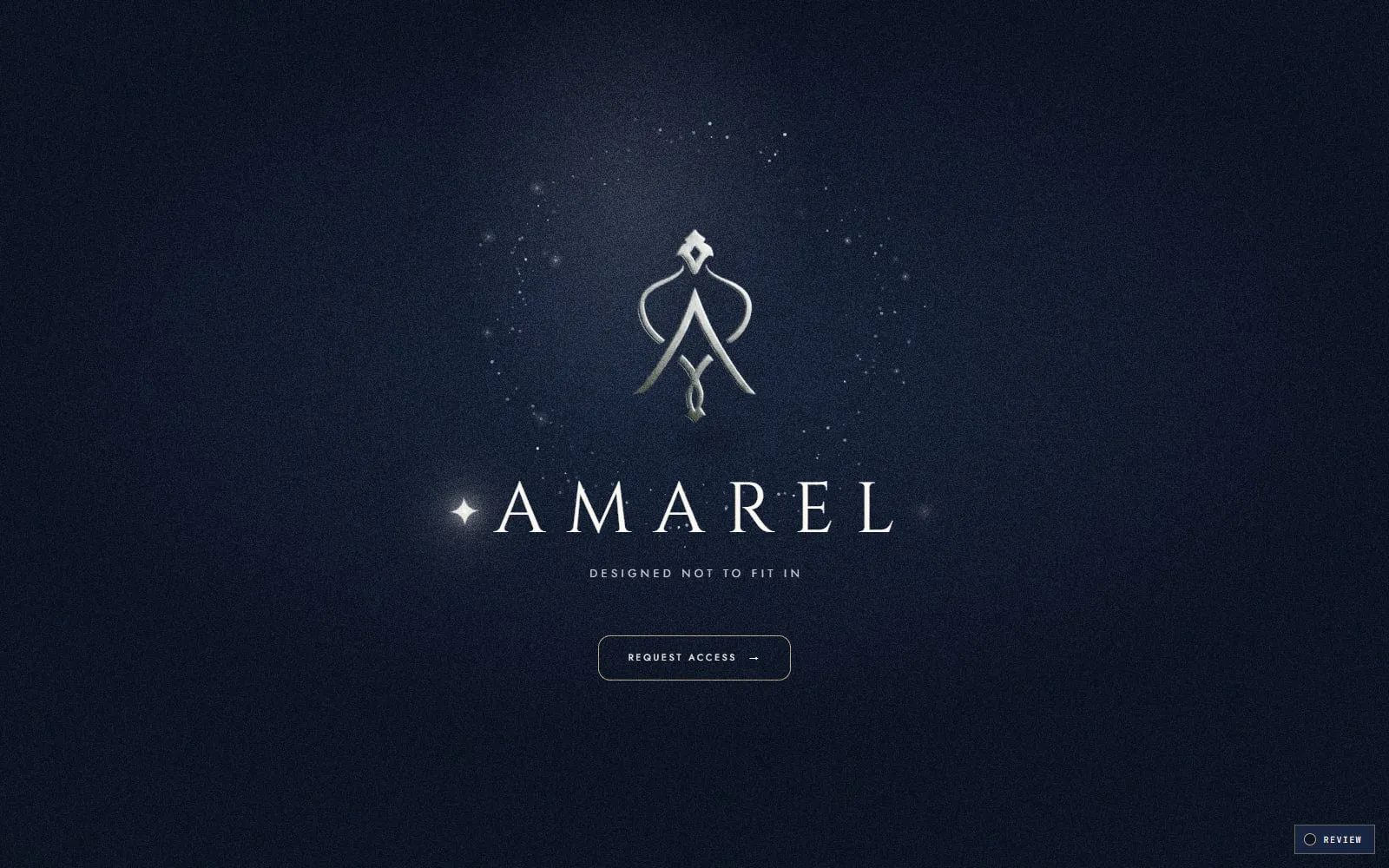 The Amarel website, first screen